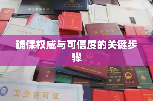 大观确保权威与可信度的关键步骤