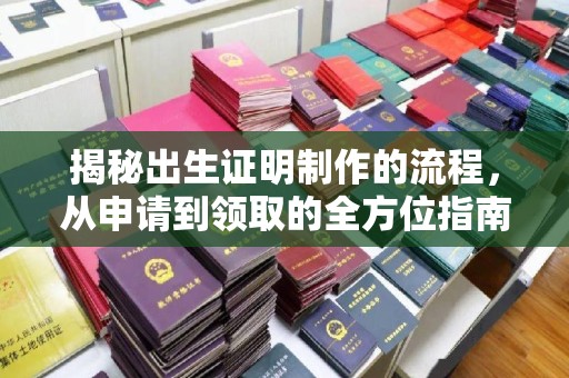 后壁揭秘出生证明制作的流程，从申请到领取的全方位指南