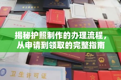 六甲揭秘护照制作的办理流程，从申请到领取的完整指南