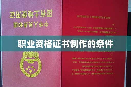宣恩职业资格证书制作的条件