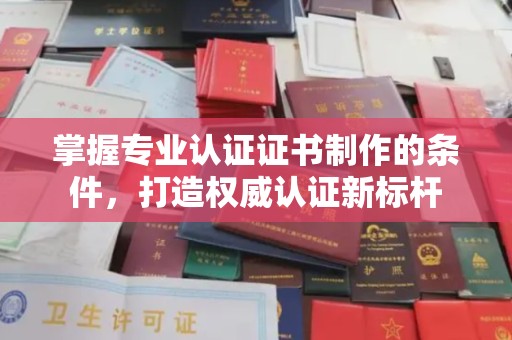 邵武掌握专业认证证书制作的条件，打造权威认证新标杆