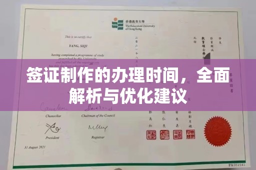 萧县签证制作的办理时间，全面解析与优化建议